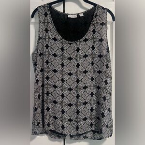 Women's New York & Company Sleeveless Paisley Blouse